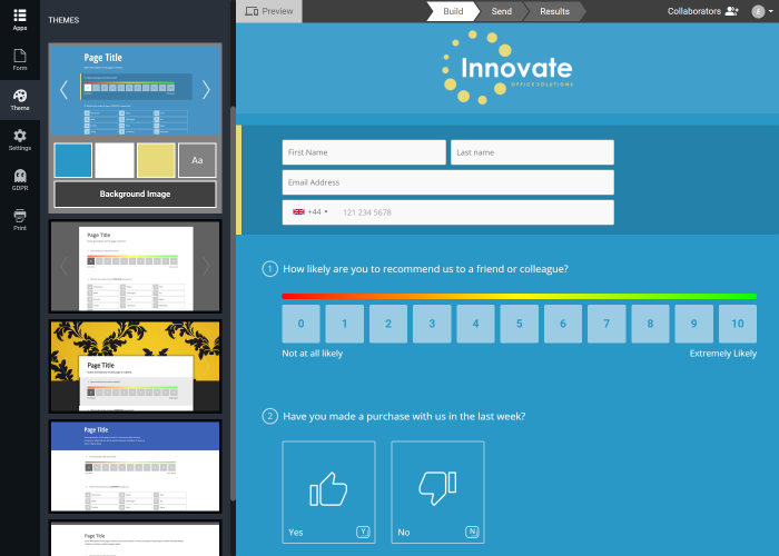 Survey Maker With Customizable Designs And Question Logic