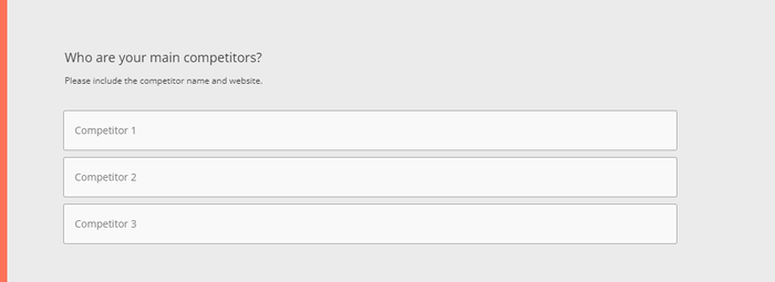 Client Information Question Example