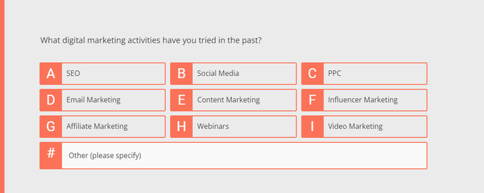 Client Information Question Example